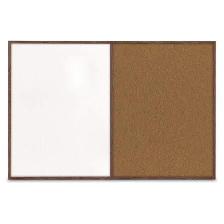 United Visual Products Slim Style Indoor Enclosed Radius Corkbo UVRDS42SB-WHITE-CLOUD